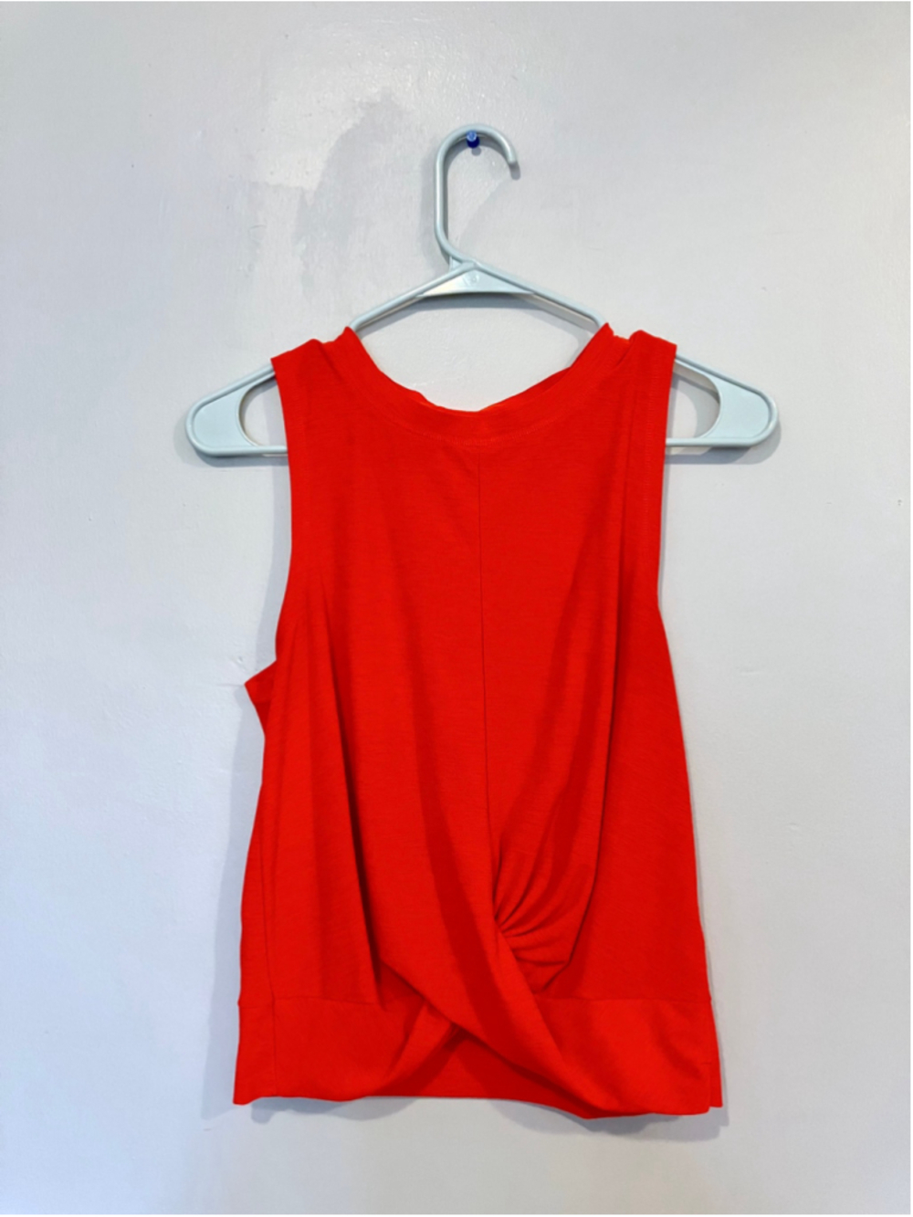 Y2K Vibe Old Navy Red "Breathe ON" Twist Crop Tank